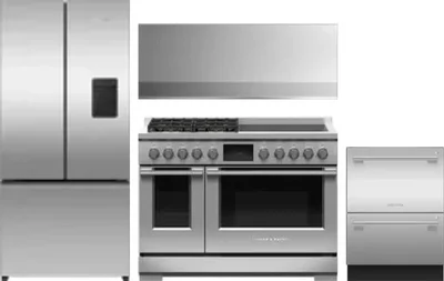 4 Piece Package Includes Refrigerator, Range, Hood And Dishwasher
